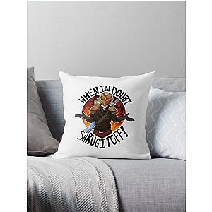 Slay The Spire When In Doubt Shrug It Off Coffee Mug Throw Pillow