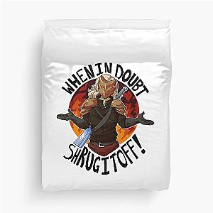 Slay The Spire When In Doubt Shrug It Off Coffee Mug Duvet Cover