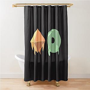 Slay The Spire Donu and Deca Sticker Shower Curtain