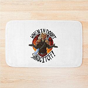 Slay The Spire When In Doubt Shrug It Off Coffee Mug Bath Mat