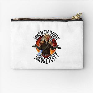 Slay The Spire When In Doubt Shrug It Off Coffee Mug Zipper Pouch