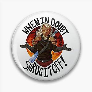 Slay The Spire When In Doubt Shrug It Off Coffee Mug Pin