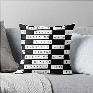 Sleeping with sirens logo t shirt Throw Pillow RB0301