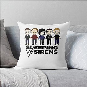 Funny Gift Sleeping With Sirens Awesome For Music Fans Throw Pillow RB0301