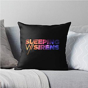 Galactic Sleeping With Sirens Sticker Throw Pillow RB0301