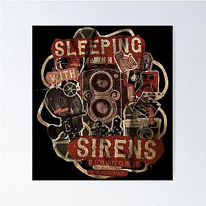 Retro Vintage Sleeping With Sirens Retro Wave Poster RB0301