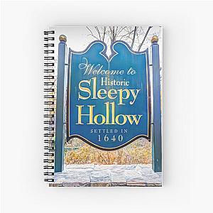 Sleepy Hollow Town Sign Spiral Notebook