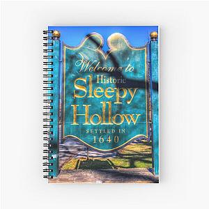 Sleepy Hollow Town Sign Spiral Notebook