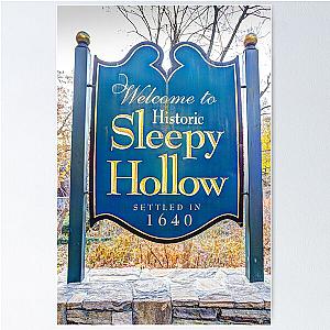 Sleepy Hollow Town Sign Poster