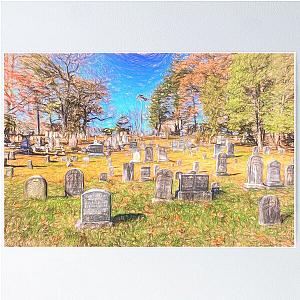 Sleepy Hollow Cemetery Sketch Poster