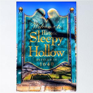 Sleepy Hollow Town Sign Poster