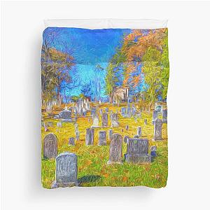 Sleepy Hollow Cemetery Art Duvet Cover