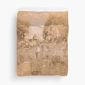 Sleepy Hollow Cemetery da Vinci  Duvet Cover