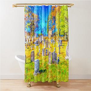 Sleepy Hollow Cemetery New York Art Shower Curtain