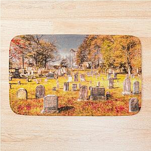 Art Of Sleepy Hollow Cemetery Bath Mat