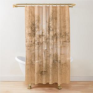 Sleepy Hollow Cemetery da Vinci  Shower Curtain