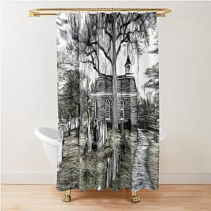 Sleepy Hollow Church Art Shower Curtain