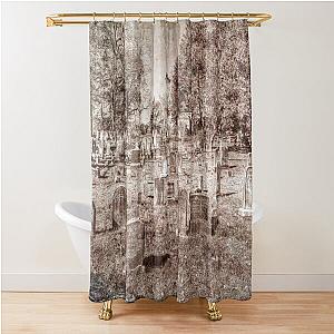 Sleepy Hollow Cemetery Vintage Shower Curtain