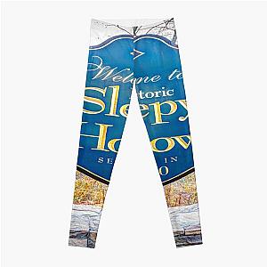 Sleepy Hollow Town Sign Leggings