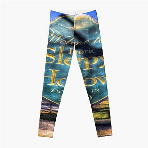 Sleepy Hollow Town Sign Leggings