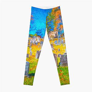 Sleepy Hollow Cemetery Art Leggings