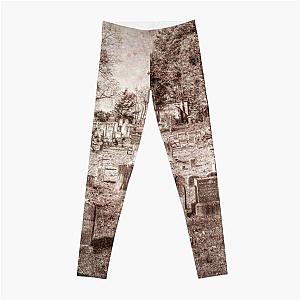 Sleepy Hollow Cemetery Vintage Leggings