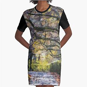 Sleepy Hollow Cemetery Monet  Graphic T-Shirt Dress