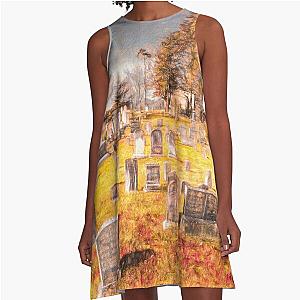 Art Of Sleepy Hollow Cemetery A-Line Dress