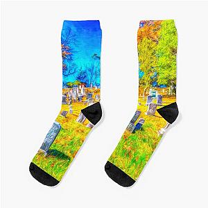 Sleepy Hollow Cemetery New York Art Socks