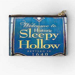 Sleepy Hollow Town Sign Zipper Pouch