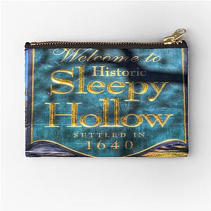 Sleepy Hollow Town Sign Zipper Pouch