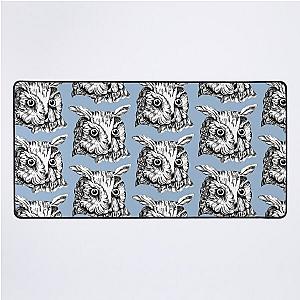 Sleepy Hollow Owl Head Desk Mat