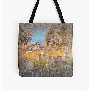 Art Of Sleepy Hollow Cemetery  All Over Print Tote Bag