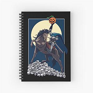 The Legend Of Sleepy Hollow - Headless Horseman Illustration For Halloween Spiral Notebook