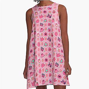 Pink Slimes from Slime Rancher A-Line Dress