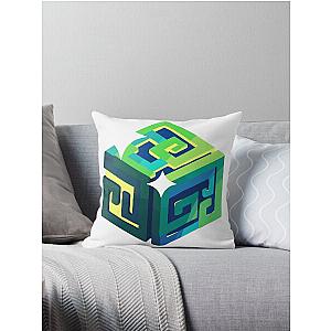 Manifold Cube Slime Rancher Icon Throw Pillow