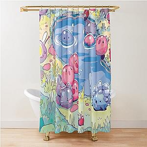 Slime Rancher All in One  Shower Curtain