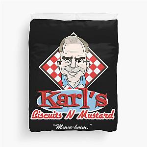 Karl's Biscuits N Mustard - Sling Blade Duvet Cover