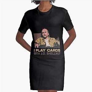 Sling Blade Doyle Hargraves Dwight Yoakum Yoakam I Play Cards With JD Shellnut Graphic T-Shirt Dress