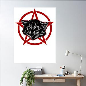 Metal Music Cat Poster Premium Merch Store