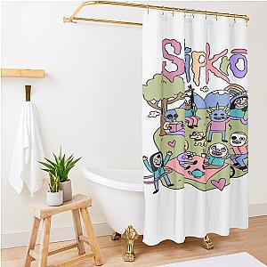 Logo Band Slipknot Shower Curtain Premium Merch Store