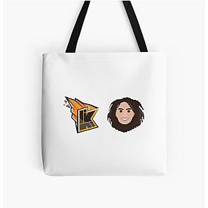 Slogo and Kwebbelkop All Over Print Tote Bag