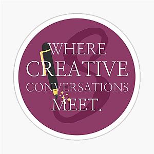 Spellbinder Where Creative Conversations Meet Slogan Sticker