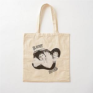 Slushy noob - black and white cotton tote bag