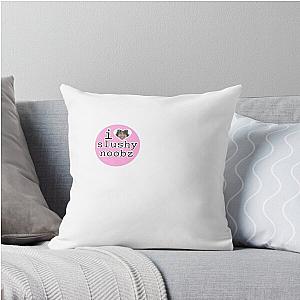 I Heart Slushy Sticker Throw Pillow