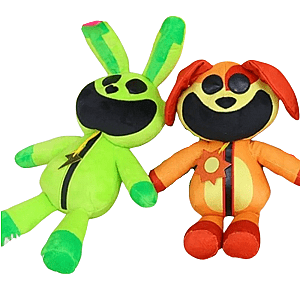 30cm Hoppy Hopscotch and DogDay Smiling Critters Cartoon Stuffed Animal Plush