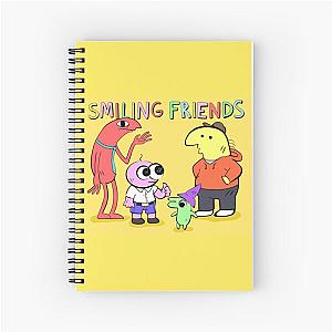 Smiling Friends Group Spiral Notebook