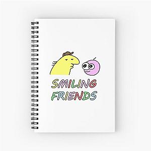 Smiling friends Pim and Charlie sticker Spiral Notebook