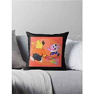 Smiling Friends Classic T-Shirt Throw Pillow