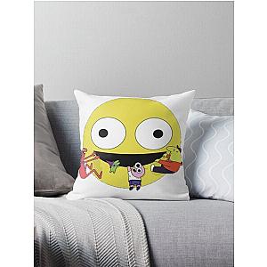 Smiling friends  Throw Pillow